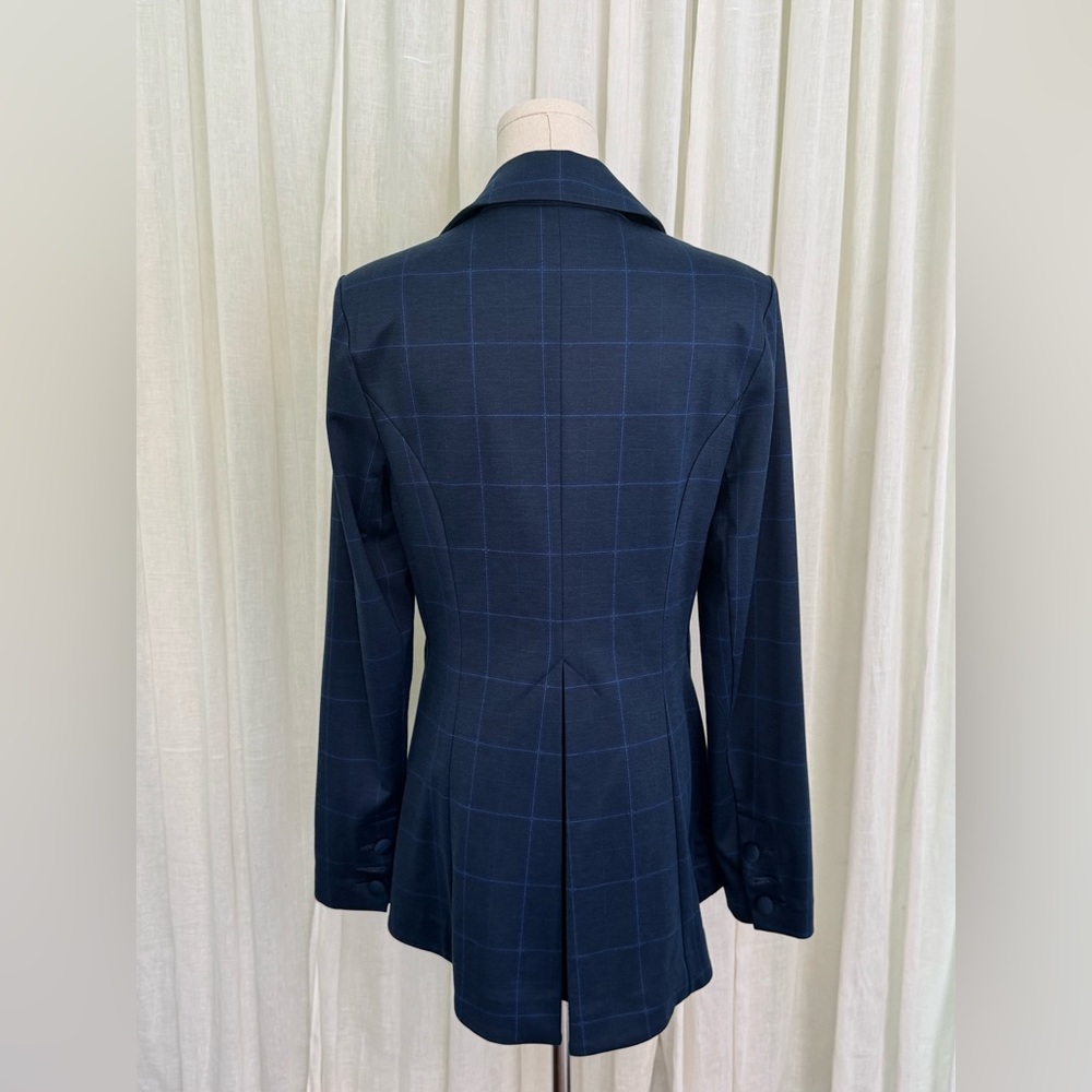 CAbi I 5475 Dark Blue Checkered Blazer - Picture 4 of 11